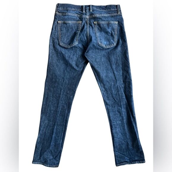 DSTLD Men's Slim Straight Jeans Size 34 Dark Wash Rigid Denim - Picture 6 of 10